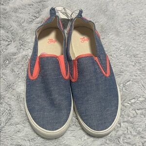 GAP Kids Denim and Coral Slip-On Sneakers